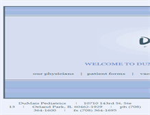 Tablet Screenshot of dumaispediatrics.com